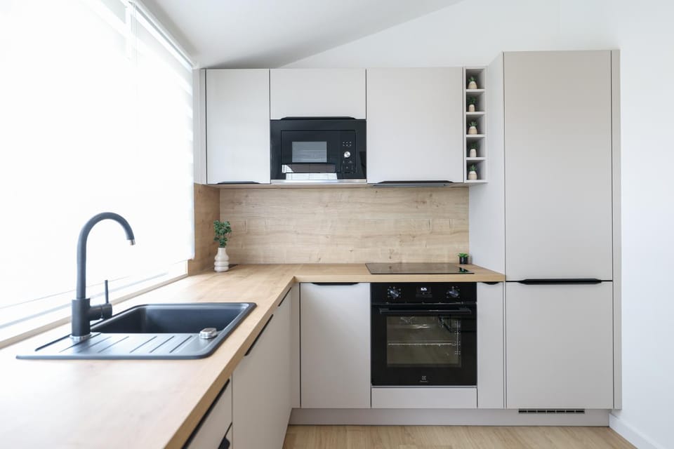 microwave, oven, stove, kitchen