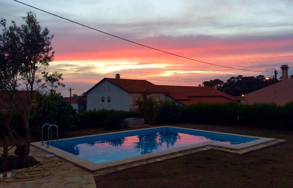 Swimming pool, Sunset
