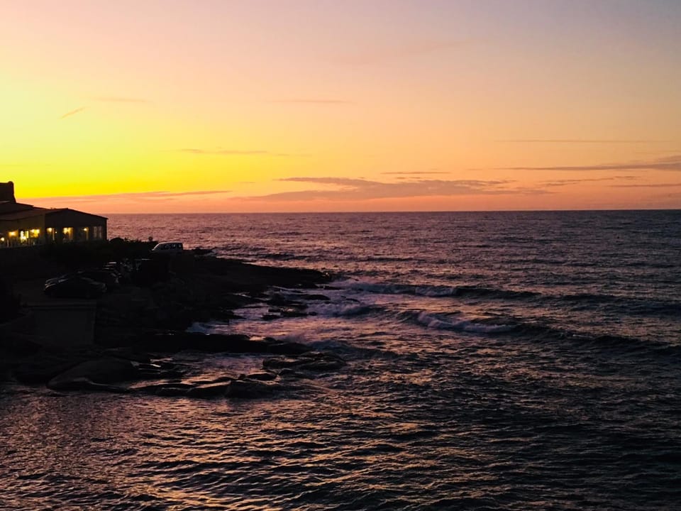 Natural landscape, Sea view, Sunset