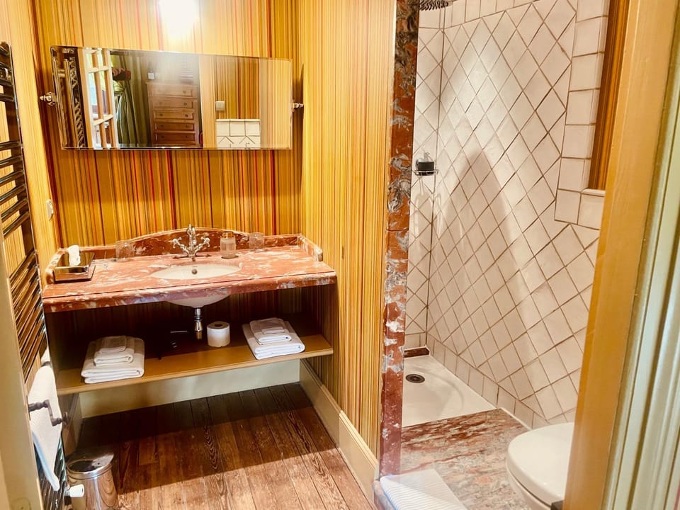 Shower, Toilet, Bathroom, towels