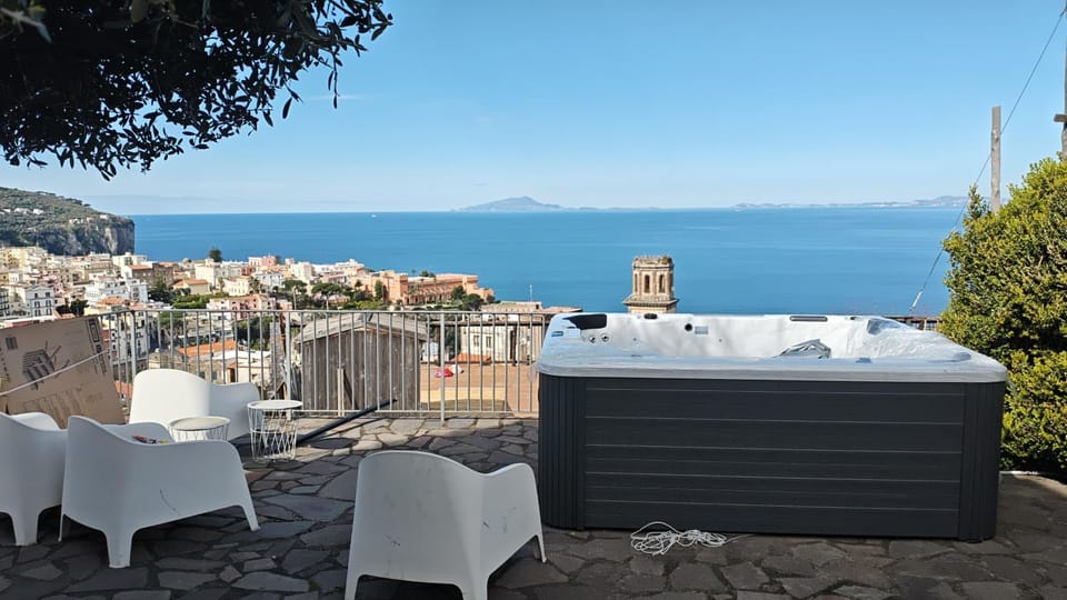 Patio, View (from property/room), Sea view, Swimming pool