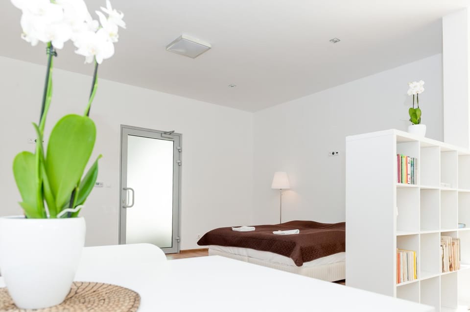 Library, Living room, Bedroom