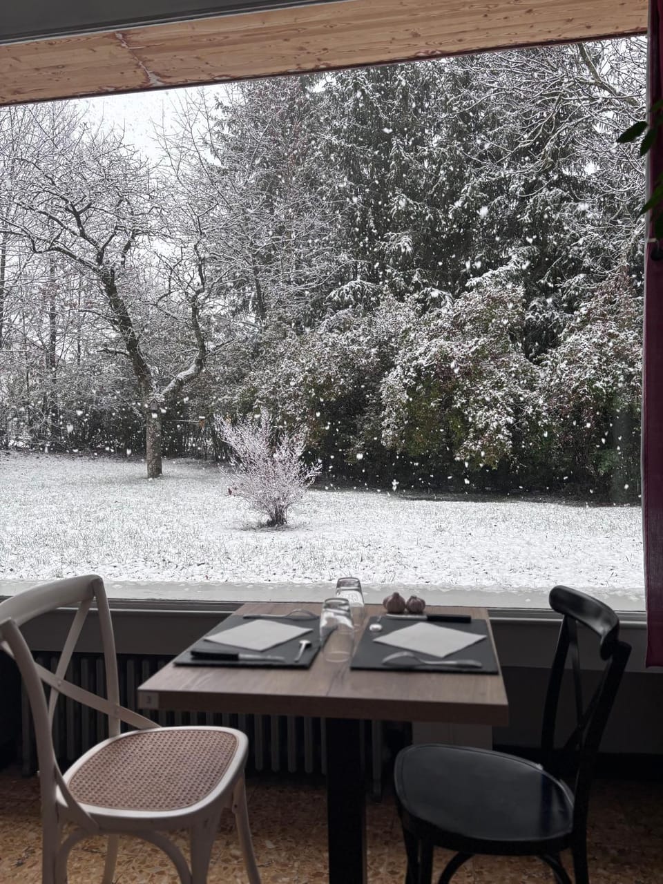 Natural landscape, Winter, Dining area