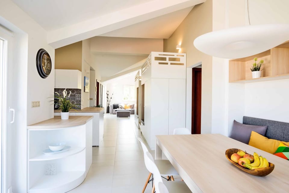 Dining area, air conditioner