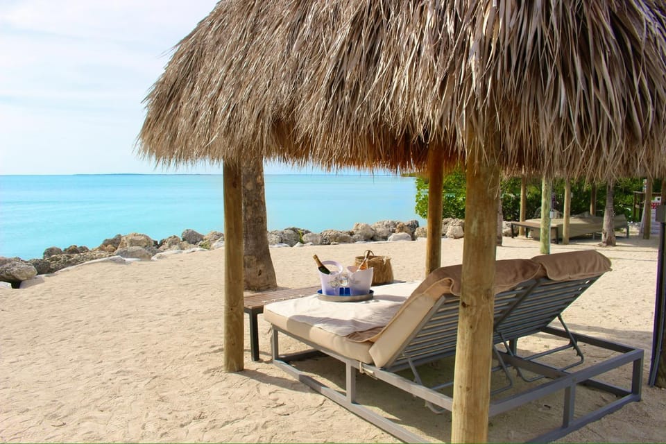Day, Beach, Sea view, sunbed