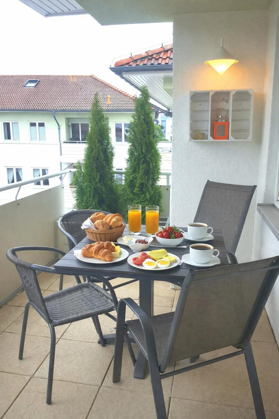Balcony/Terrace, Seating area, Breakfast