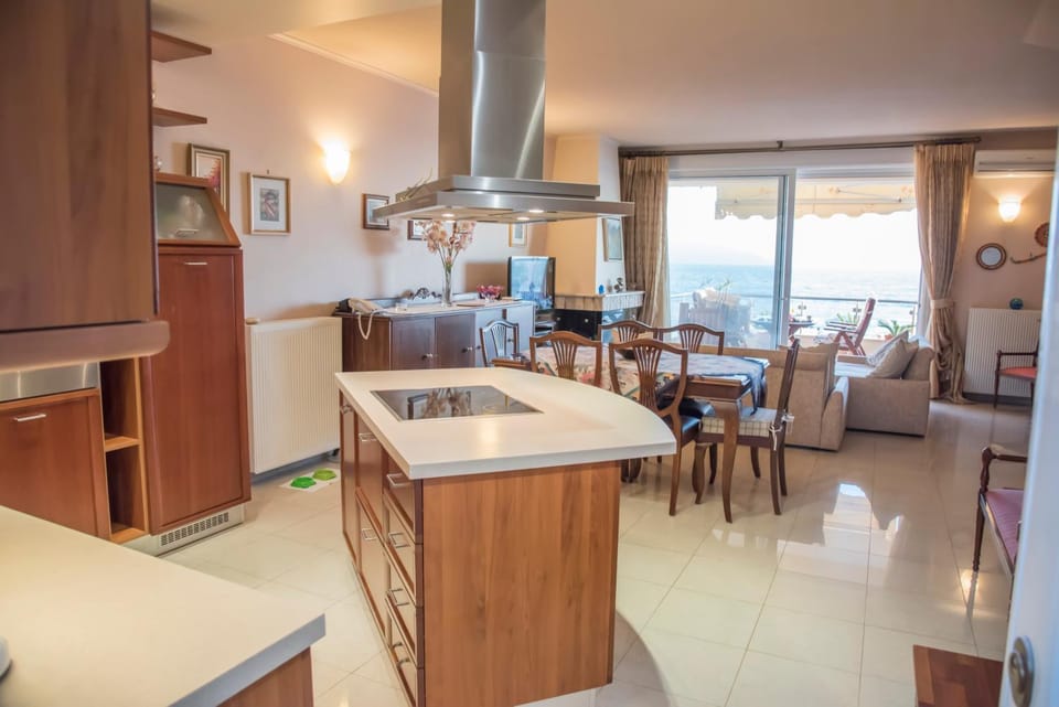 Living room, kitchen
