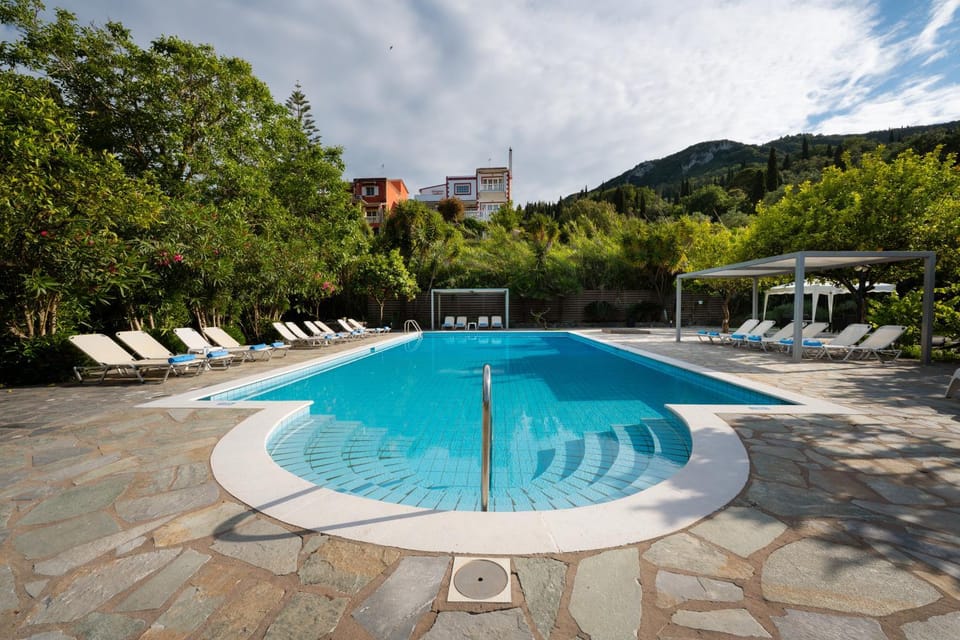 Spring, Day, Natural landscape, Mountain view, Pool view, Swimming pool, sunbed