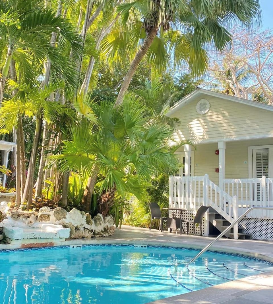 Property building, Patio, Spring, Day, Garden, Garden view, Pool view, Pool view, Swimming pool, Swimming pool