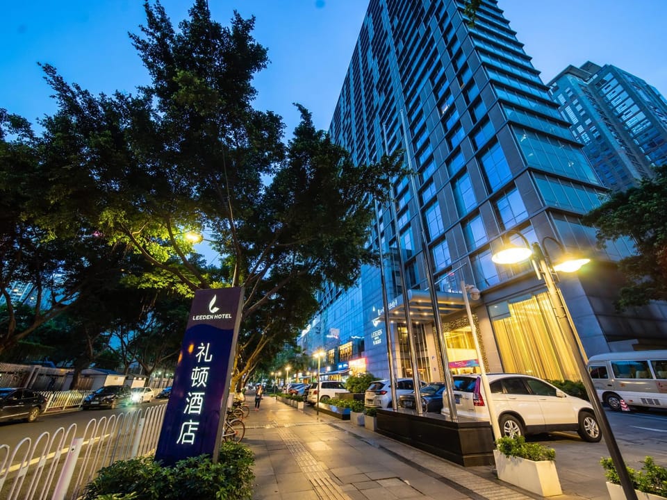 Property building, Neighbourhood, City view, Street view, Sunset