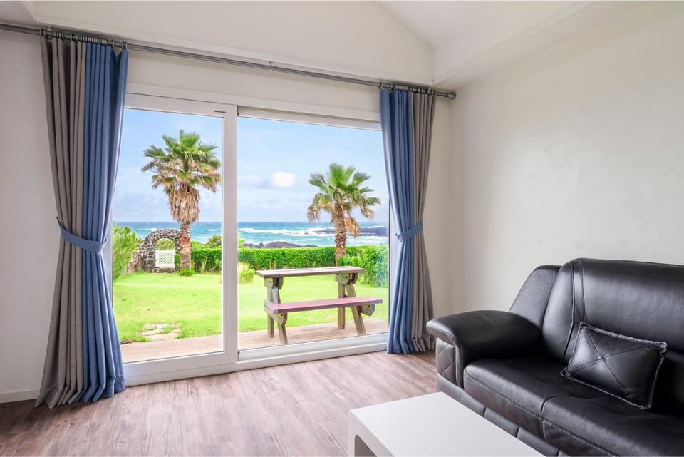 Natural landscape, View (from property/room), Living room, Sea view