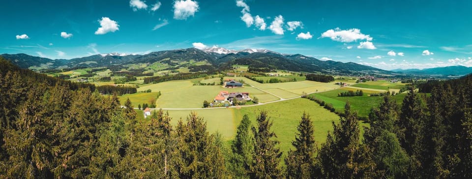 Natural landscape, Bird's eye view, Mountain view