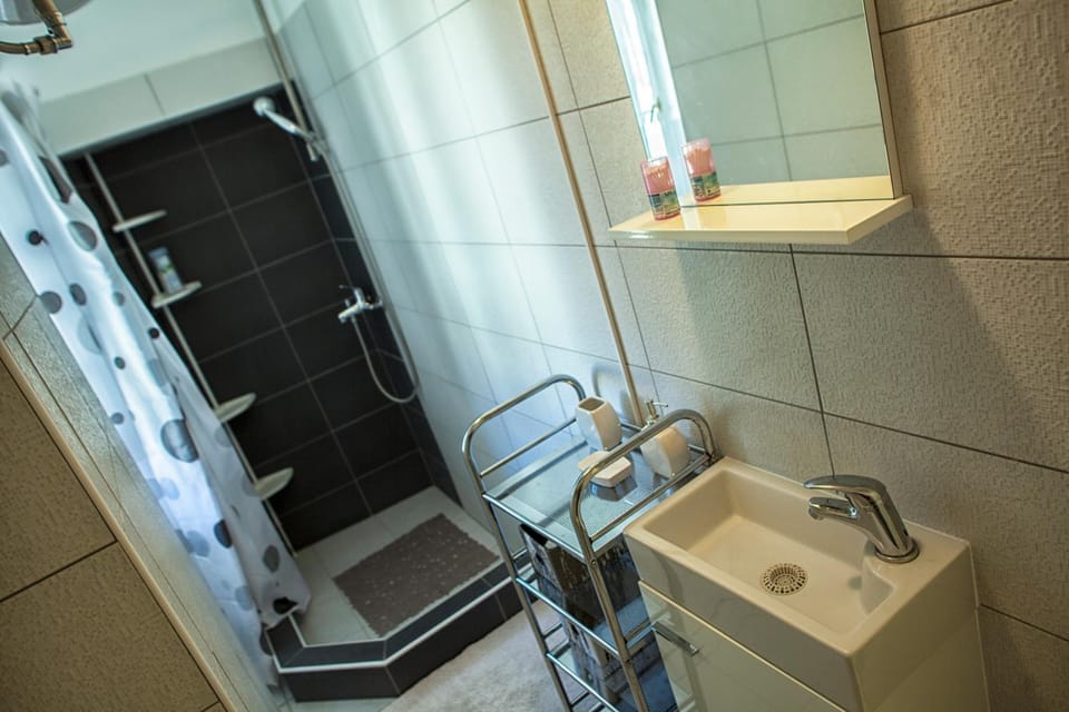 Shower, Toilet, Bathroom, Decorative detail, On site
