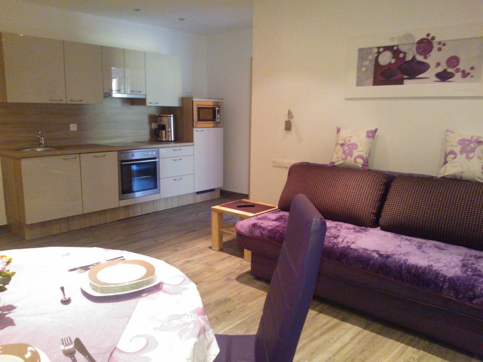 Kitchen or kitchenette, Living room, Dining area