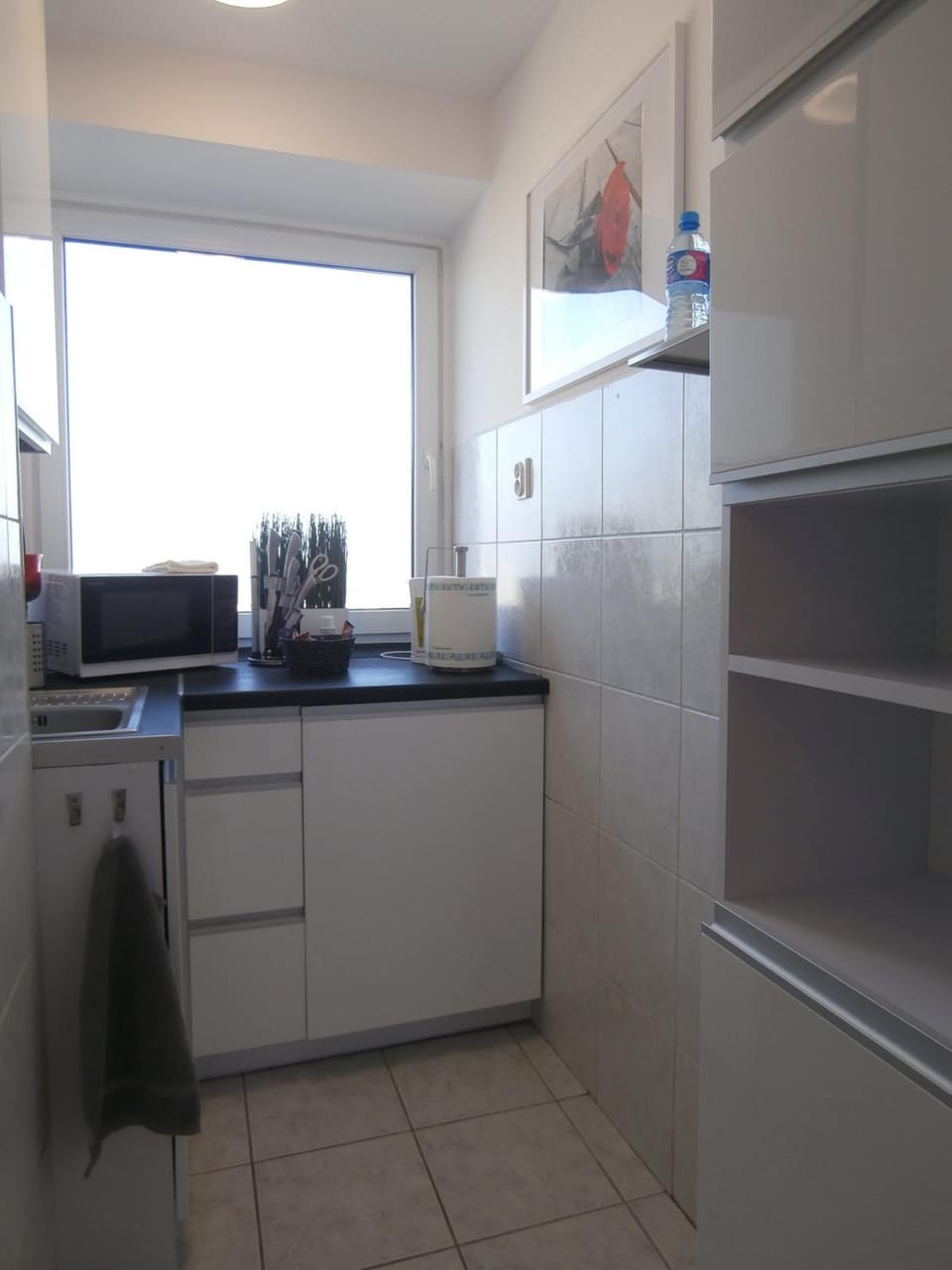 Coffee/tea facilities, Kitchen or kitchenette, Food and drinks, microwave, oven, stove