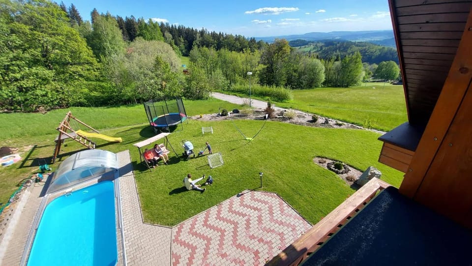 Children play ground, Garden, Garden view, Pool view
