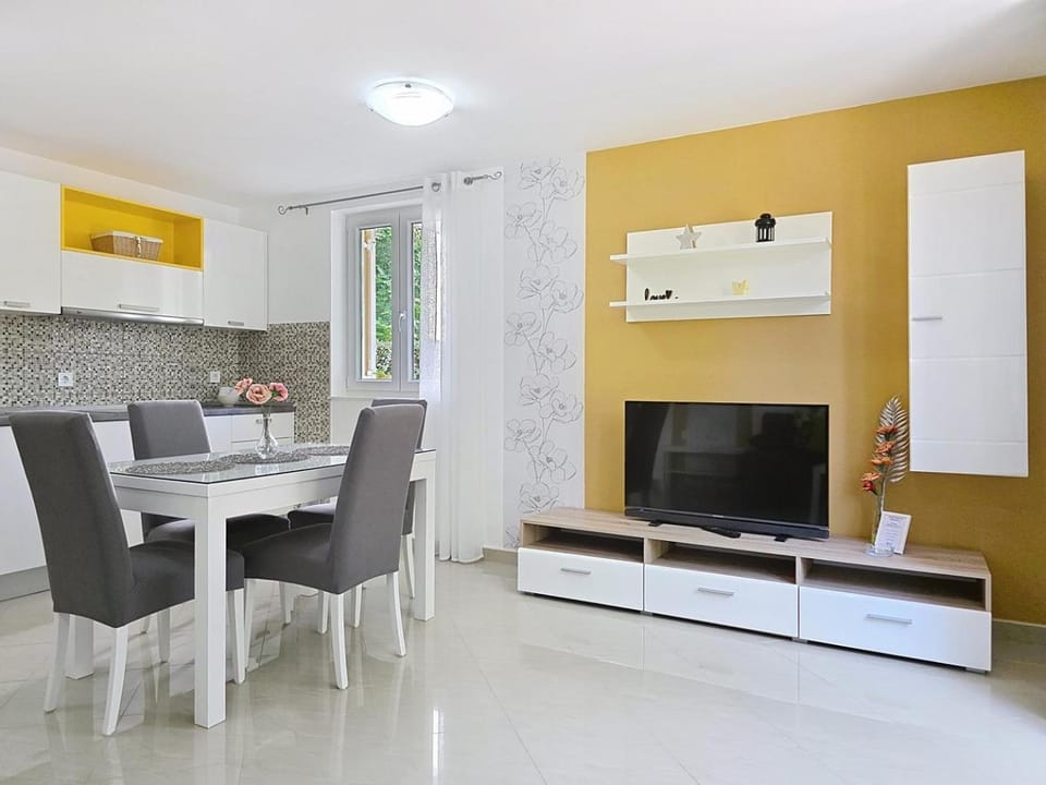 Kitchen or kitchenette, Living room, Dining area, air conditioner