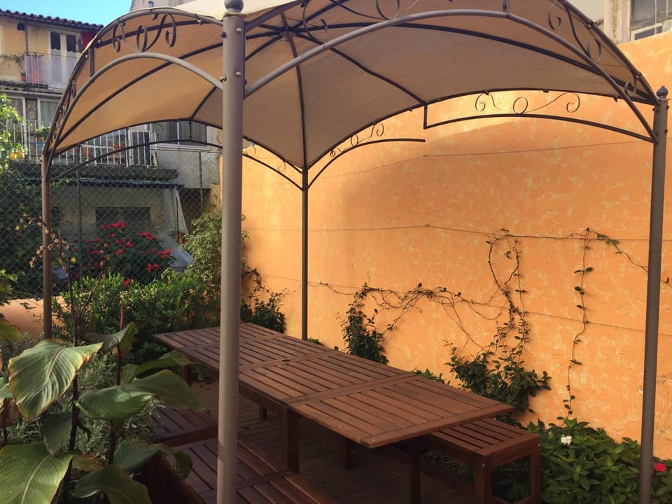 Property building, Patio, Garden, Garden view