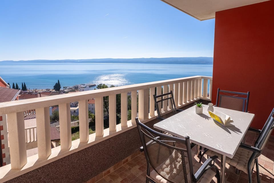 Day, Natural landscape, View (from property/room), Balcony/Terrace, Seating area, Sea view