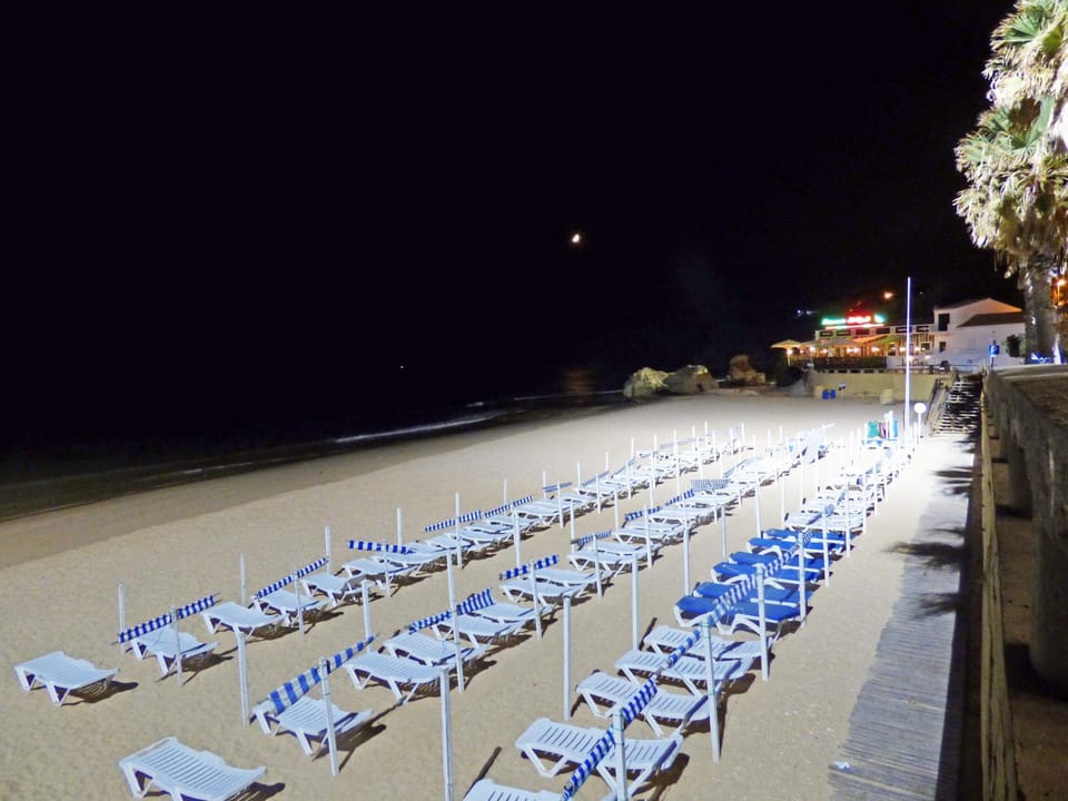 Off site, Night, Beach