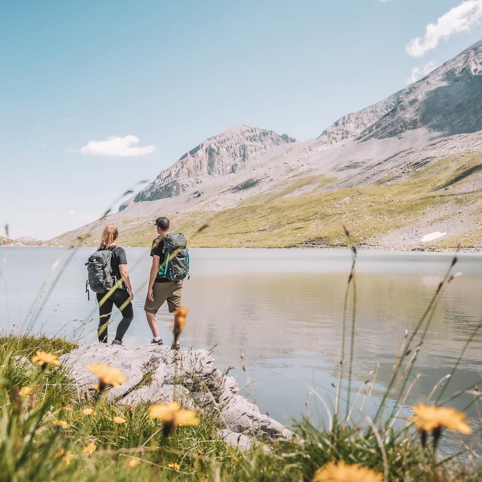Spring, Natural landscape, Lake view, Mountain view