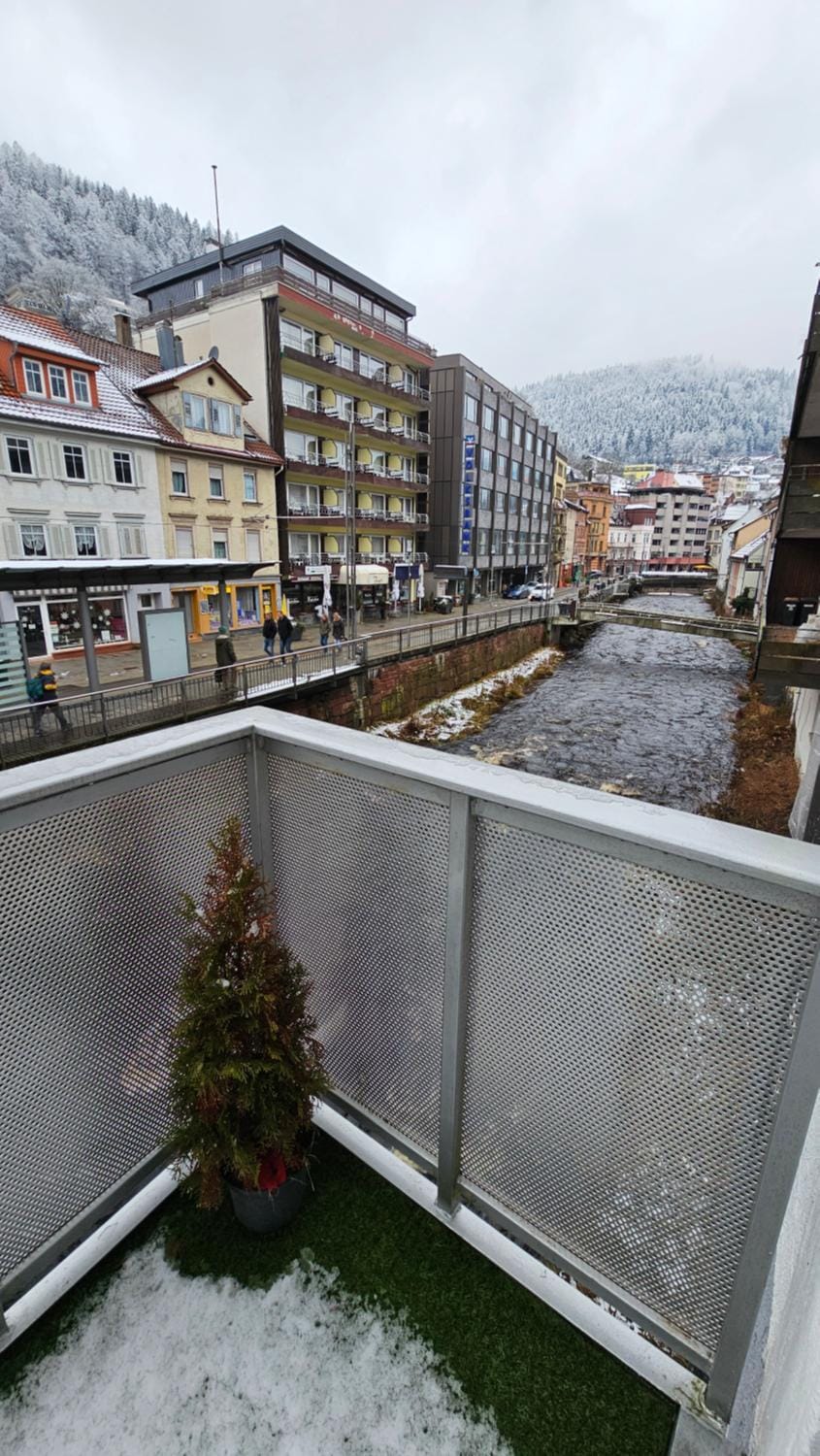 Winter, City view, Mountain view