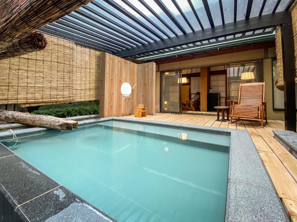 Hot Spring Bath, Bathroom, Photo of the whole room, Open Air Bath