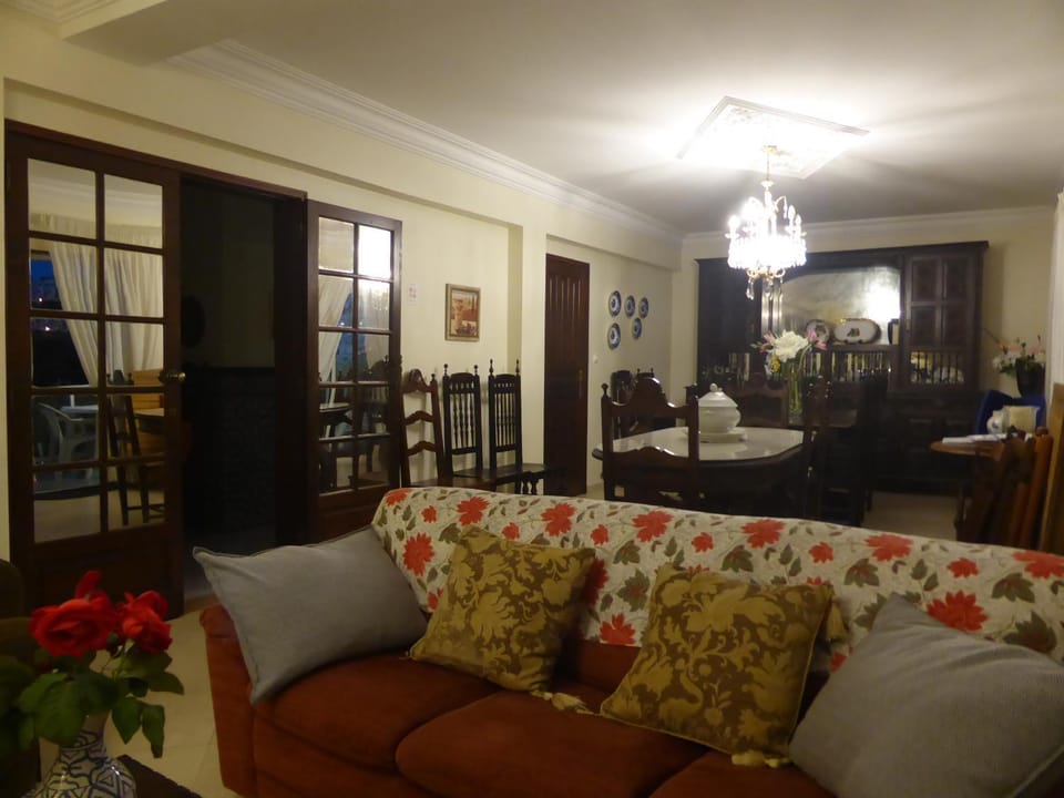 Property building, Living room, Dining area