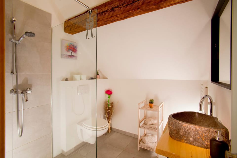 Shower, Toilet, Bathroom, towels