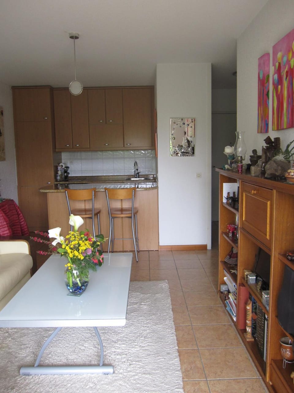 Kitchen or kitchenette, Living room