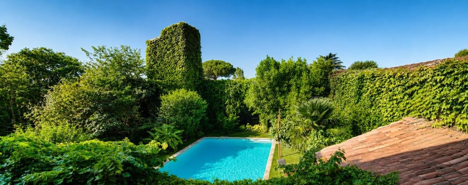 Day, Natural landscape, Garden, Garden view, Pool view, Swimming pool, Open Air Bath