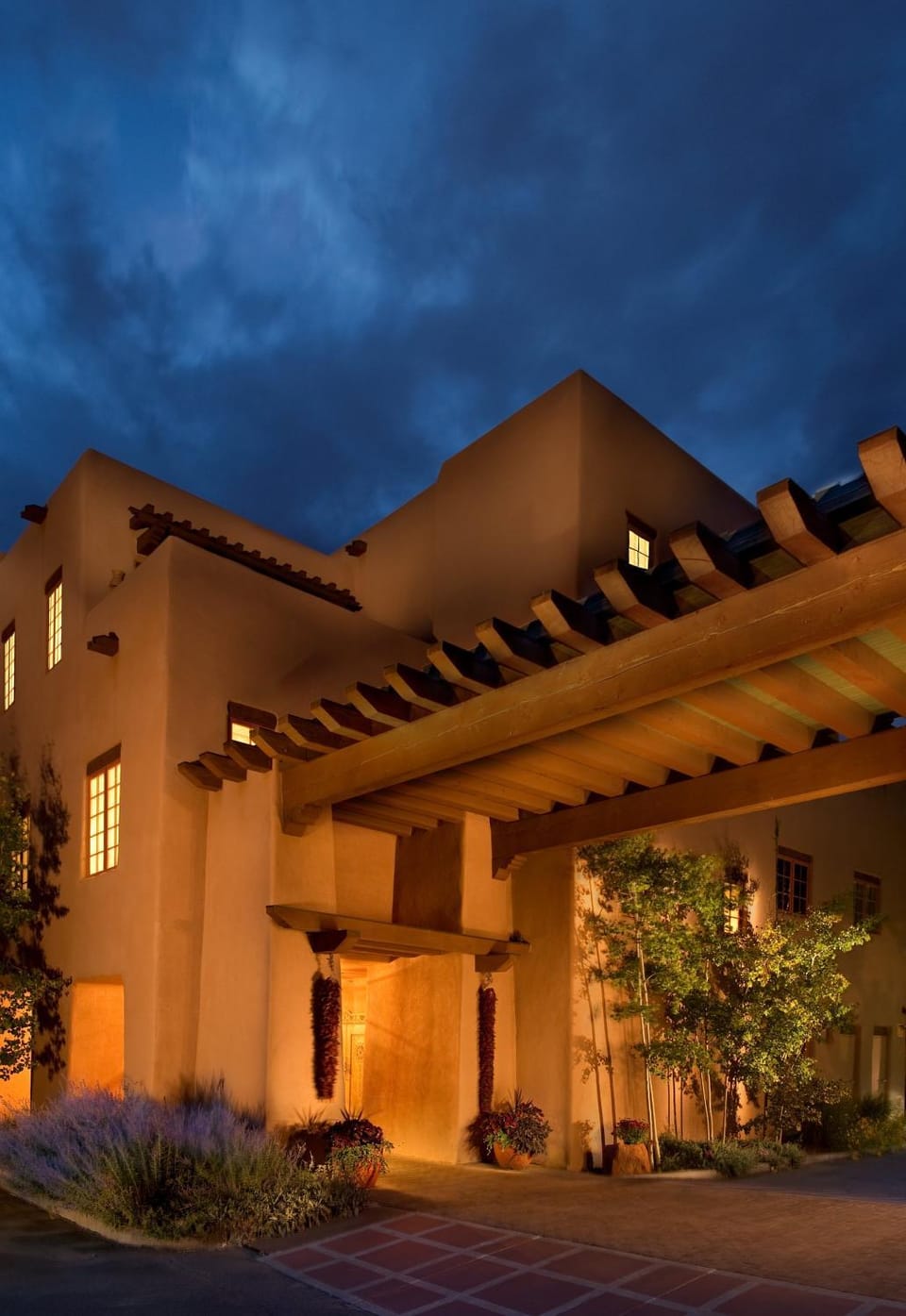 Facade/entrance, Facade/entrance, Night, Summer