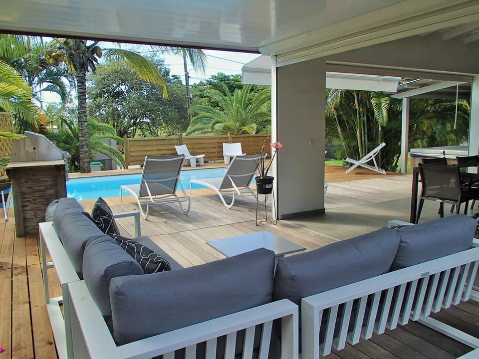 Patio, Natural landscape, Pool view, Swimming pool