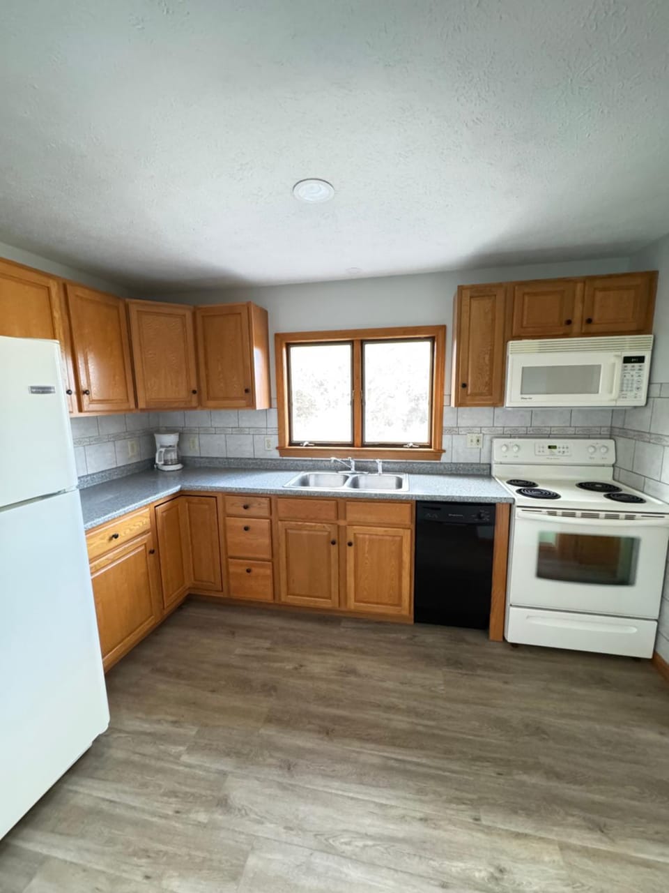 Kitchen or kitchenette, dishwasher, oven