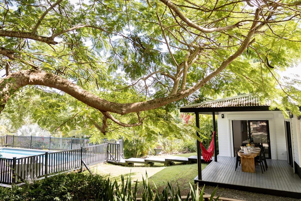 Patio, Natural landscape, Garden, Garden, Dining area, Garden view, Pool view, Swimming pool