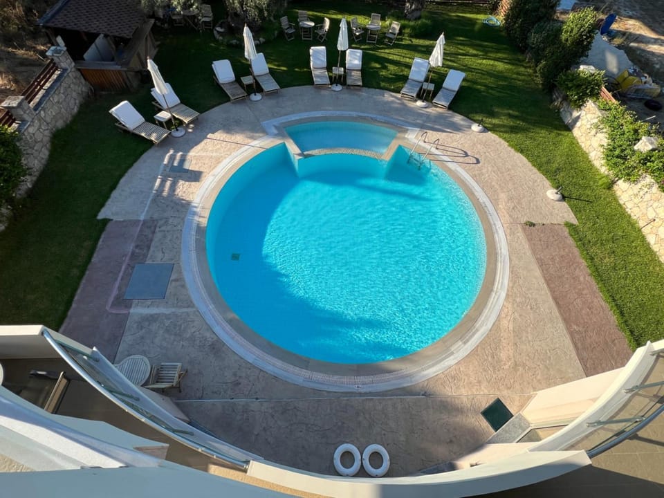 Pool view, Swimming pool, sunbed