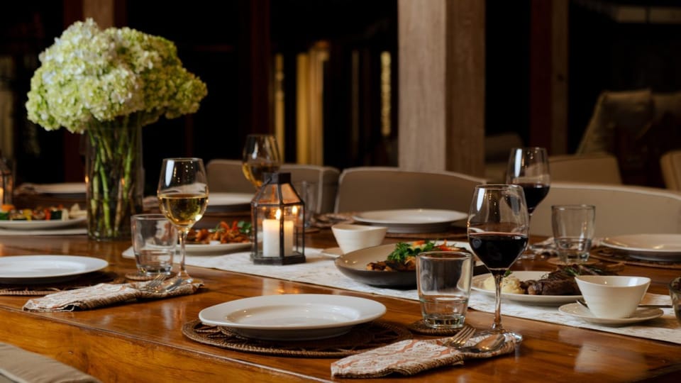 Dining area, Dinner