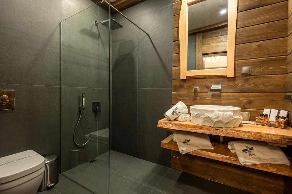 Shower, Toilet, Bathroom, towels