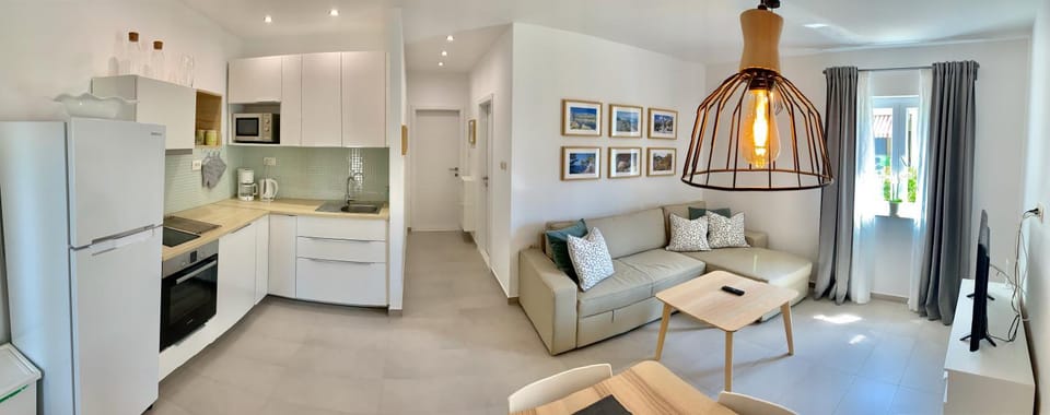 Kitchen or kitchenette, Living room, Photo of the whole room, Seating area