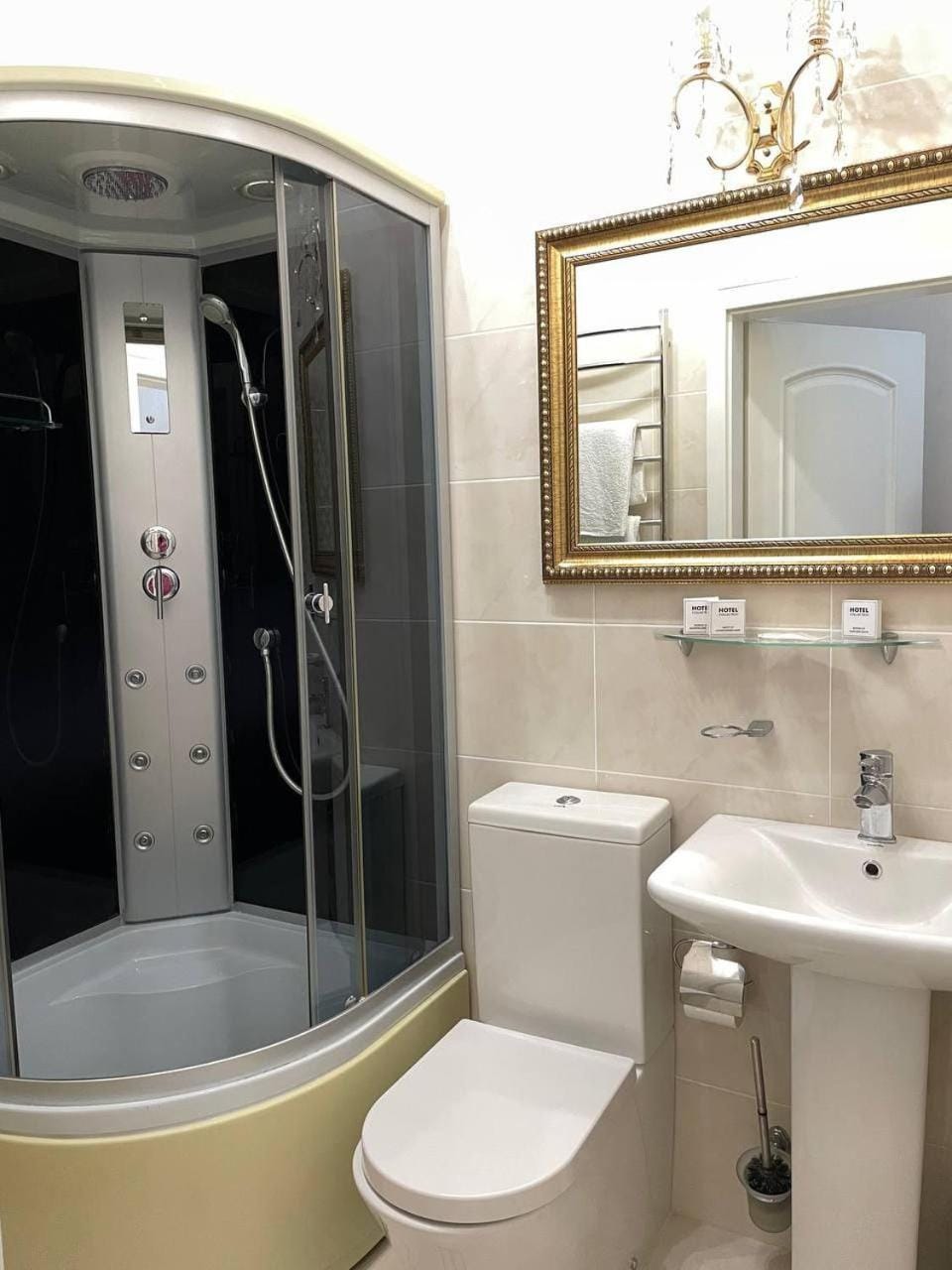 Shower, Toilet, towels