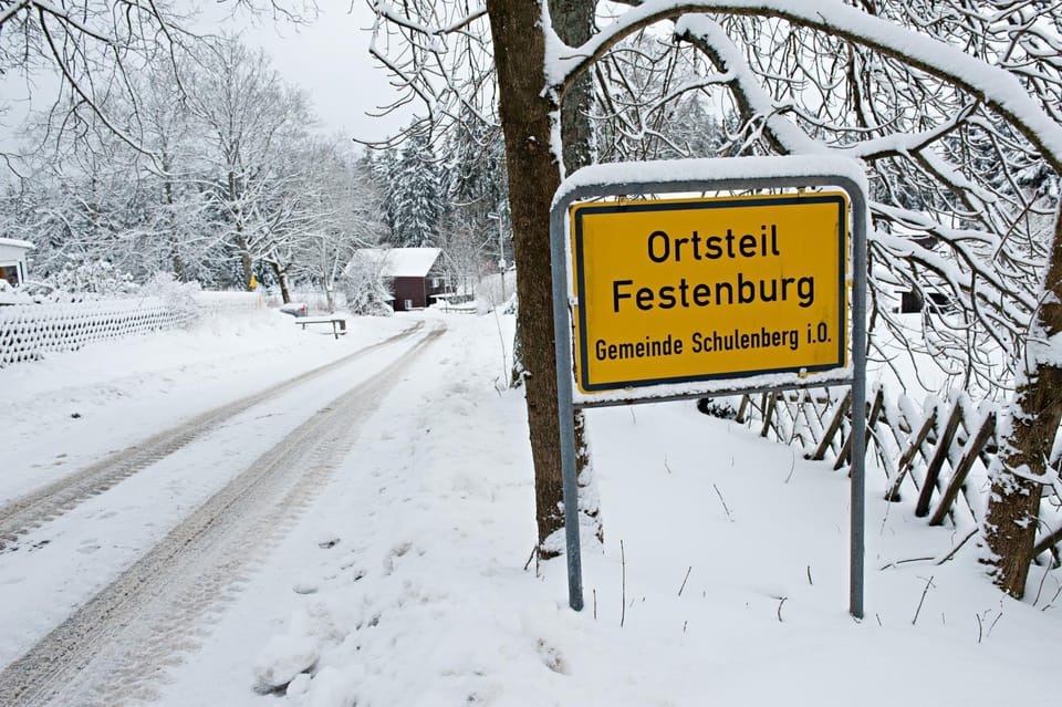 Property logo or sign, Winter, Street view