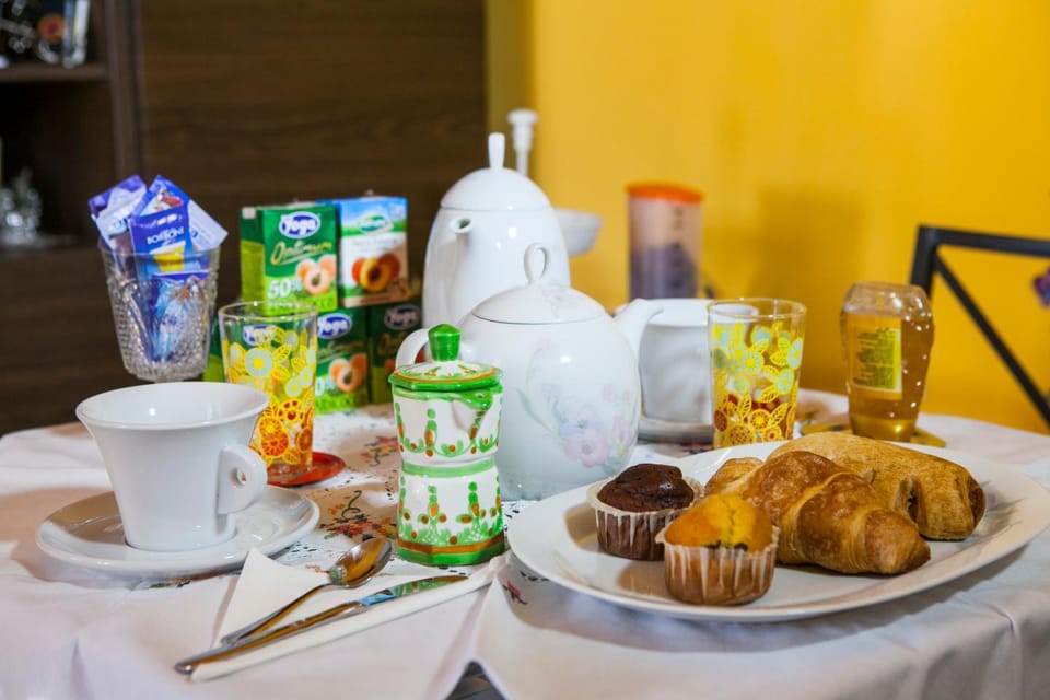 Food close-up, Italian breakfast