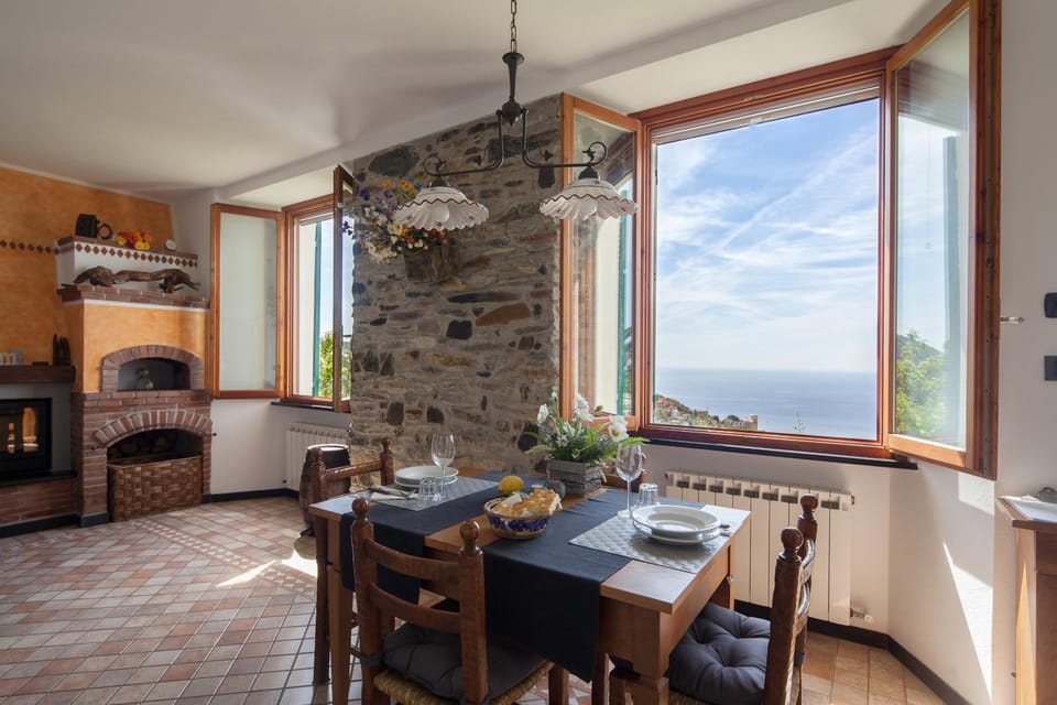 Summer, Living room, Dining area, On site, Sea view