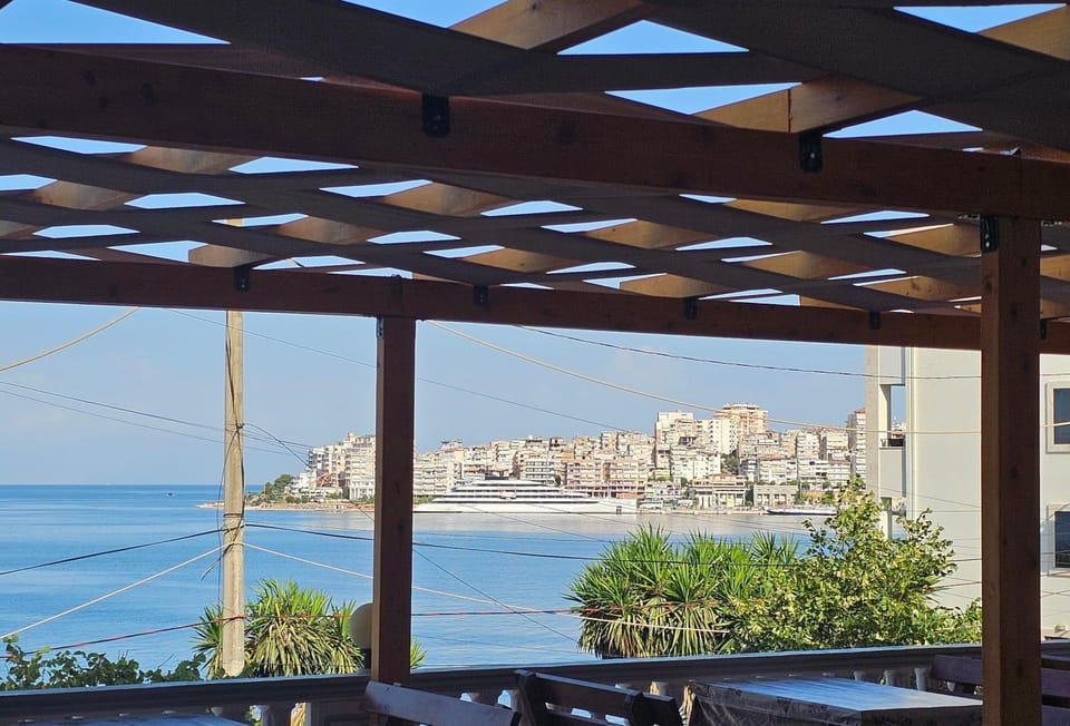 View (from property/room), Balcony/Terrace, Beach, City view, Sea view