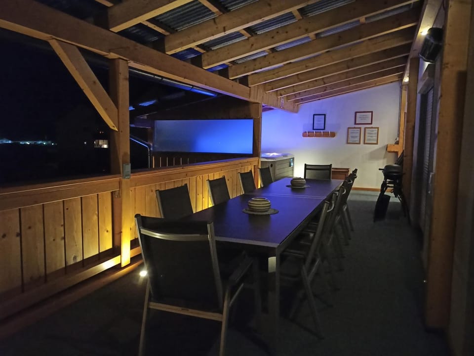 Night, Balcony/Terrace, Seating area