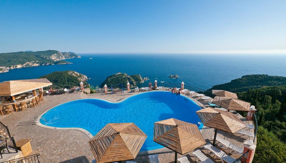 Bird's eye view, View (from property/room), Landmark view, Mountain view, Pool view, Sea view, Swimming pool, Swimming pool