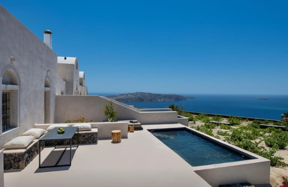 Patio, Nearby landmark, Day, Natural landscape, Hot Tub, View (from property/room), Balcony/Terrace, Seating area, Pool view, Sea view, Swimming pool, Swimming pool, sunbed