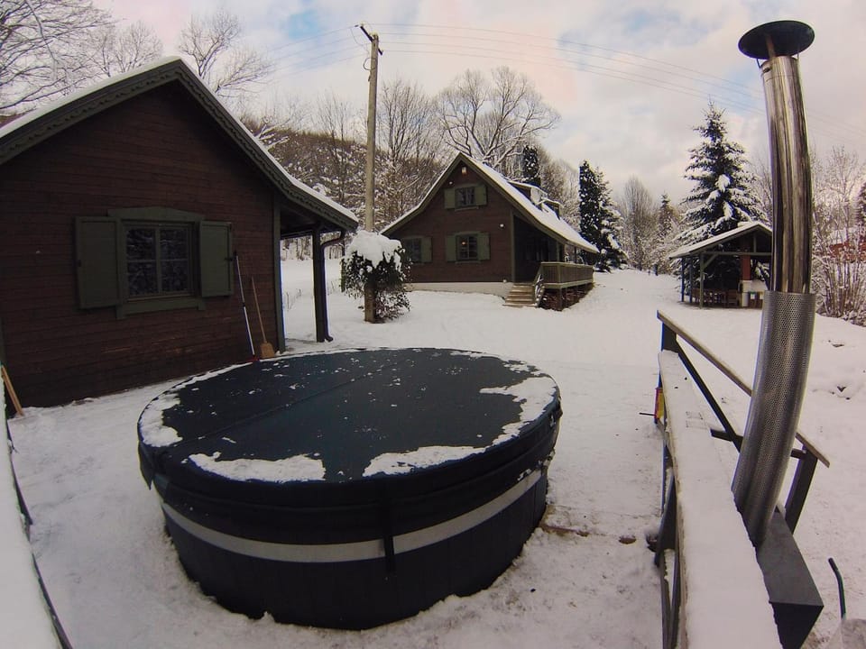 Property building, Winter, Steam room