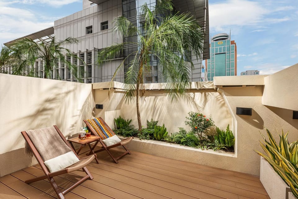 Day, View (from property/room), Balcony/Terrace, Garden view, sunbed