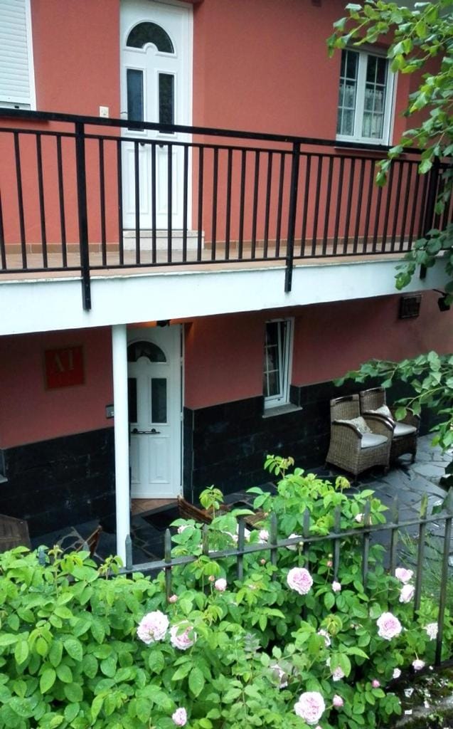 Patio, Facade/entrance, Spring